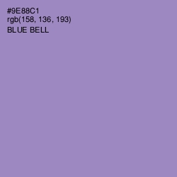 #9E88C1 - Blue Bell Color Image